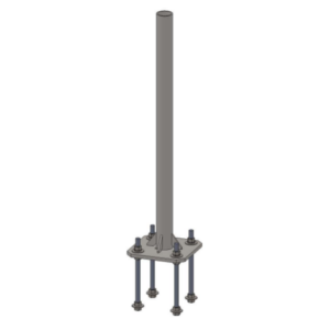 2.37" (60.4mm) O.D. King Post Pedestal Mount