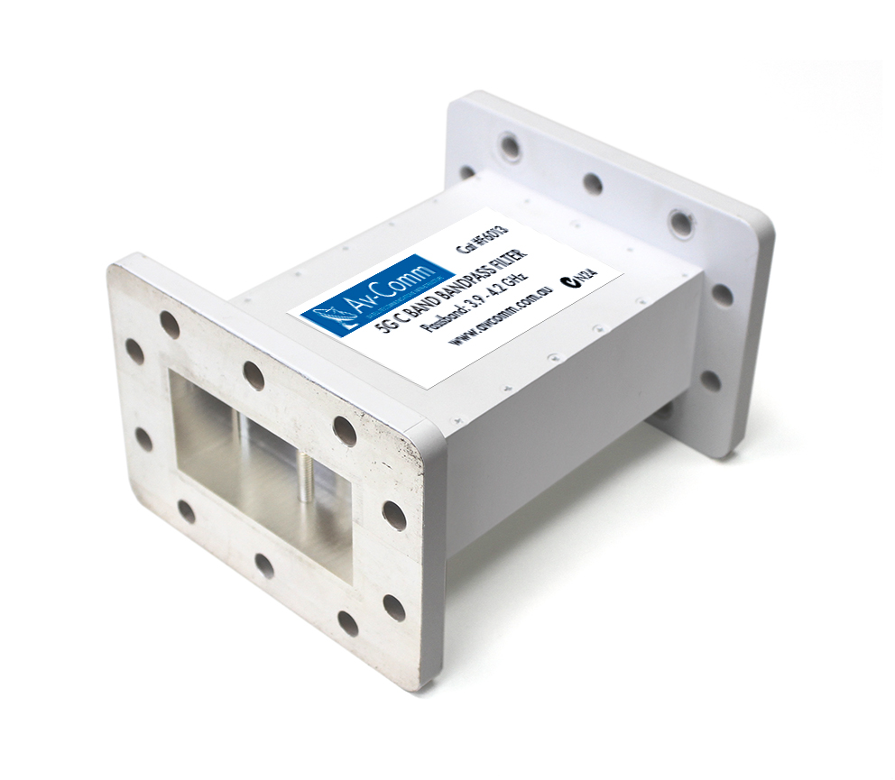 Av-Comm 3.9-4.2GHz C Band 5G Bandpass Waveguide Filter