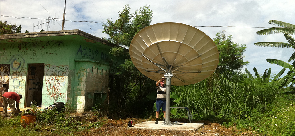 dish installation in palau