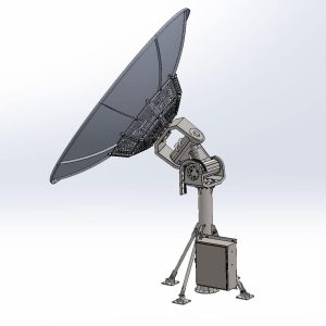 Cassowary 2.4m 2400S Satellite Ground Station Tracking Antenna System